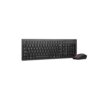 Combo teclado y mouse inalámbrico Lenovo 500 negro silencioso