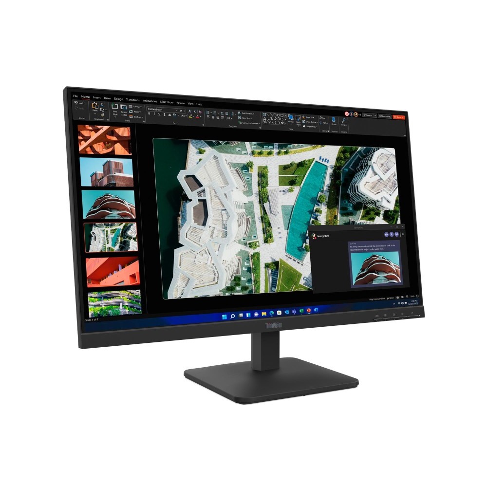 Monitor Lenovo S27-4e 27" altura fija para oficina y hogar