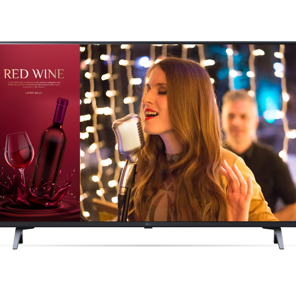 Televisor Corporativo LG 43" Cartelería 4K UHD Señalización Profesional