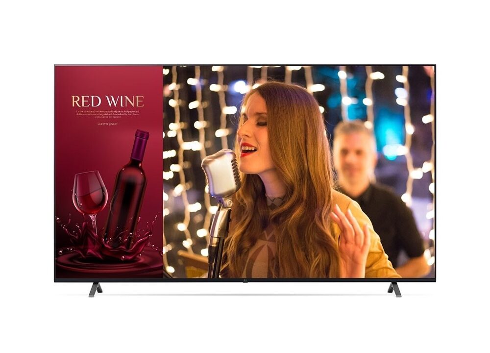 Monitor TV Comercial LG 65" UHD 4K Ángulo Amplio y Realismo