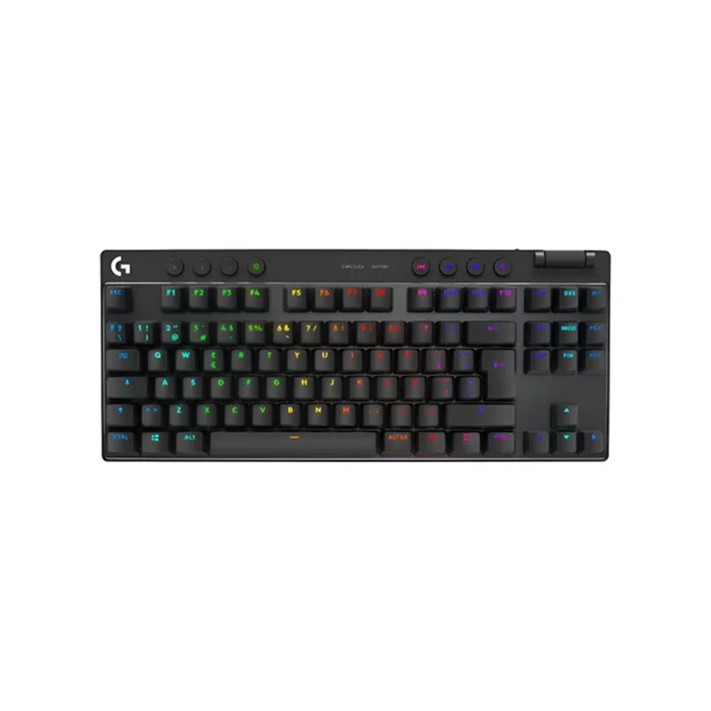 Logitech G PRO X TKL Teclado gaming - Inalámbrico Conectividad - USB 2.0 Interfaz - RGB LED - Negro - Mecánico Llave de contacto - Bluetooth - 10m - 2.40GHz - PC