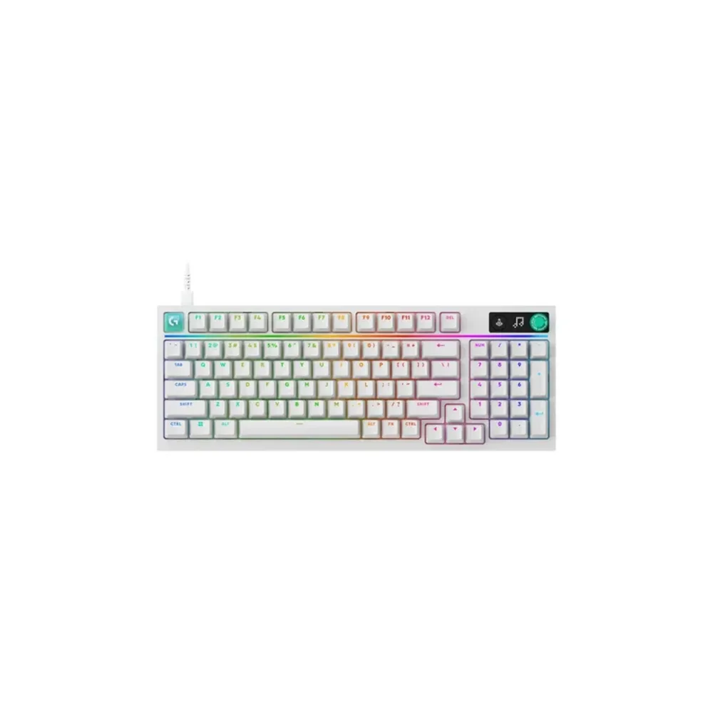 Logitech G316 X 98 Teclado Gaming Mecánico Inalámbrico Blanco - Precisión compacta con RGB para gaming y productividad