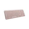 Logitech-K250-Robusto-Teclado-Compacto-Inalámbrico-Conectividad-Español-QWERTY-Diseño-Rosa-2 Logitech K250 Robusto Teclado - Compacto - Inalámbrico Conectividad - Español - QWERTY Diseño - Rosa - Bluetooth - 10m - Windows 10, Windows 11, Mac OS X 12.0 Monterey, ChromeOS, Linux, iPadOS 15, iOS 15, Android 12 - Chromebook - PC, Mac - Plástico reciclado - AAA Tamaño de batería admitida