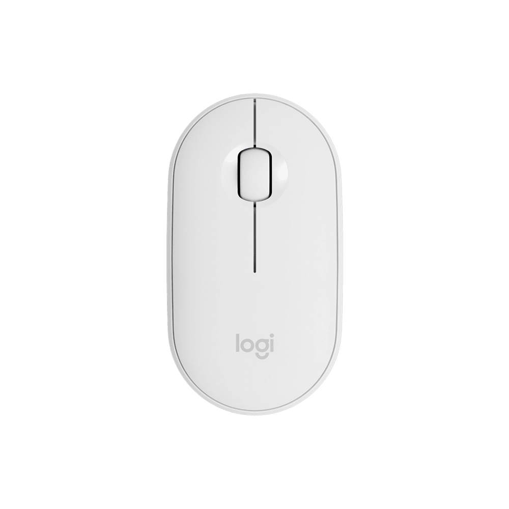 Mouse inalámbrico Logitech Pebble M350 Blanco clic silencioso