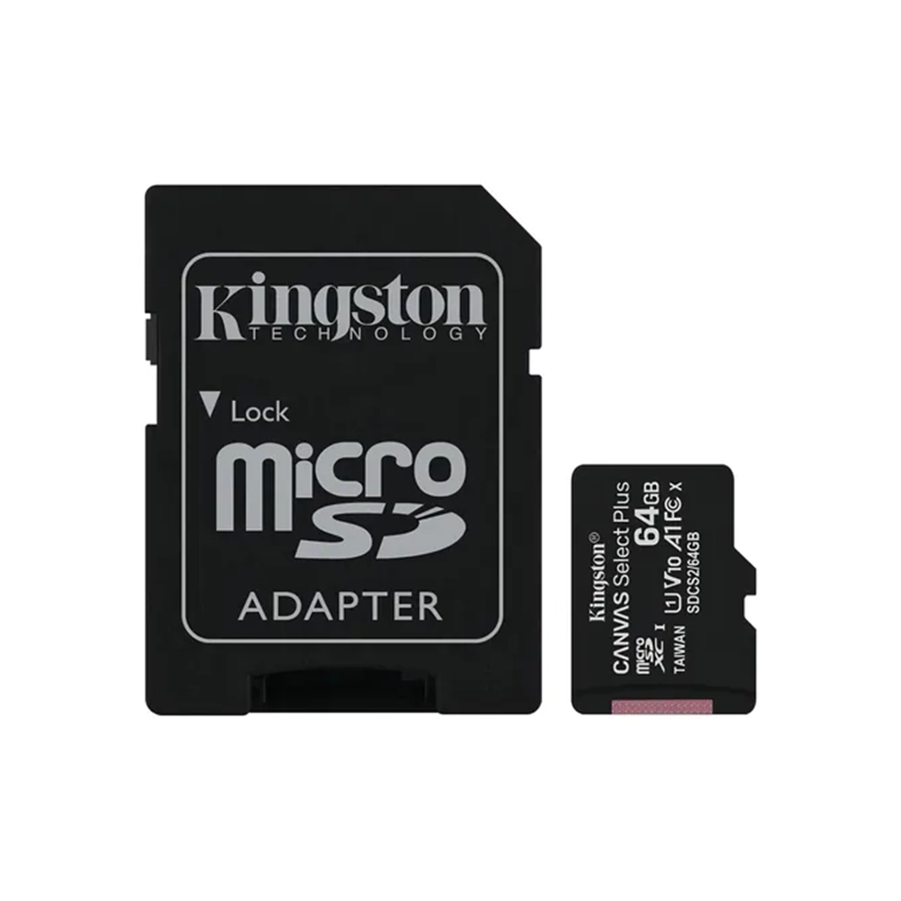 Memoria Micro SD 64GB Kingston Clase 10 Lectura 100MB/s UHS-I