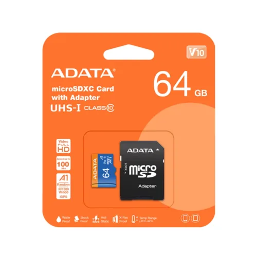 Memoria MicroSD ADATA A2-V30 128GB Alta Resistencia Videovigilancia
