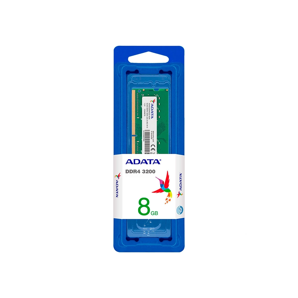 Memoria RAM DDR4 8GB ADATA 3200MHz Alto Rendimiento PC