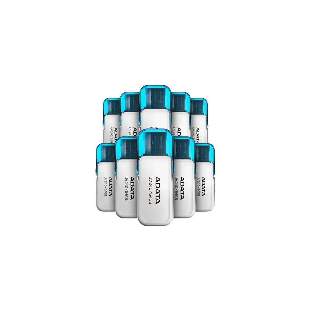 Memoria USB 64GB Adata UV240 Flash Drive 2.0 Compacta y Práctica