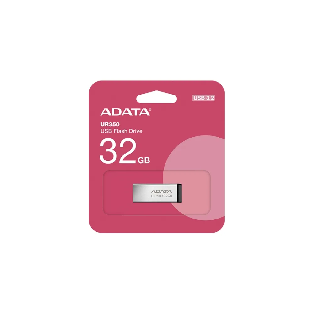 Memoria USB Adata UR350-32G-RSR/BK 32GB USB 3.2 metalica 100MB/s