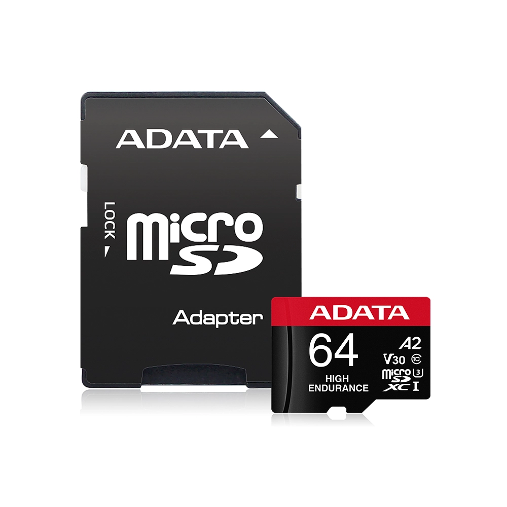 Memoria microSD ADATA 64GB A2 V30 Alta Resistencia 4K Vigilancia