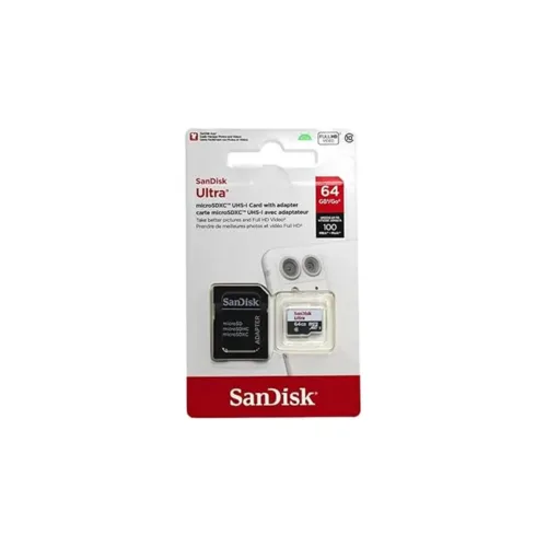 Memoria microSD SanDisk Ultra 64GB Clase 10 para celular y tablet