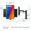 Monitor-BenQ-27-PD2706U-A-4 Monitor BenQ PD2706U PD2706U-A 27 pulgadas 4K IPS USB-C 90W