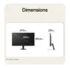 Monitor LG 27U411B 27 Full HD IPS 144Hz 5ms HDMI HDR10 plano
