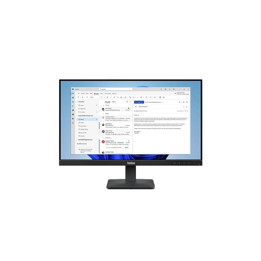 Monitor Lenovo ThinkVision S24-4e 23.8 FHD 100Hz IPS para oficina