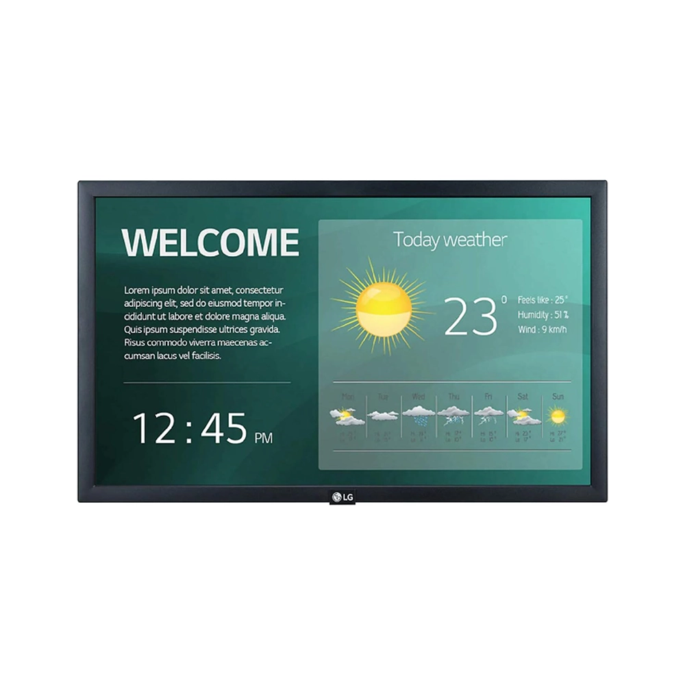 Monitor industrial LG 22SM3G-B 22 pulgadas FHD webOS SoC integrado