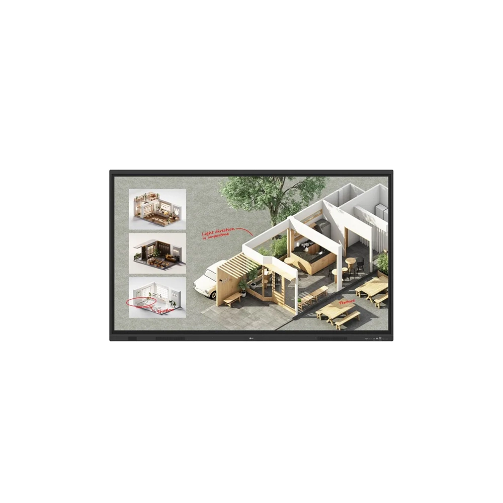 Monitor interactivo LG 65" tablero táctil industrial 4K