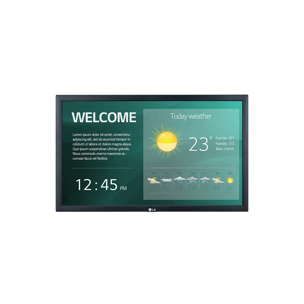 Monitor signage LG 22SM3G 22 pulgadas FHD IPS webOS comercial