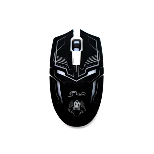 Mouse Gamer Inalámbrico J&R 6 Botones 3200 DPI RGB Recargable