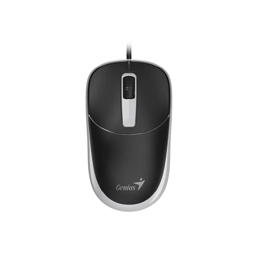 Mouse Genius USB DX-123 Gris ergonómico precisión 1200 DPI cableado