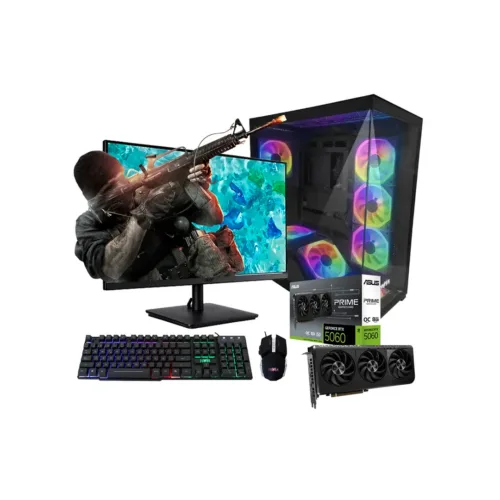 Torre gamer AMD Ryzen 5 5600X 16GB SSD 512 RTX 3050 6GB