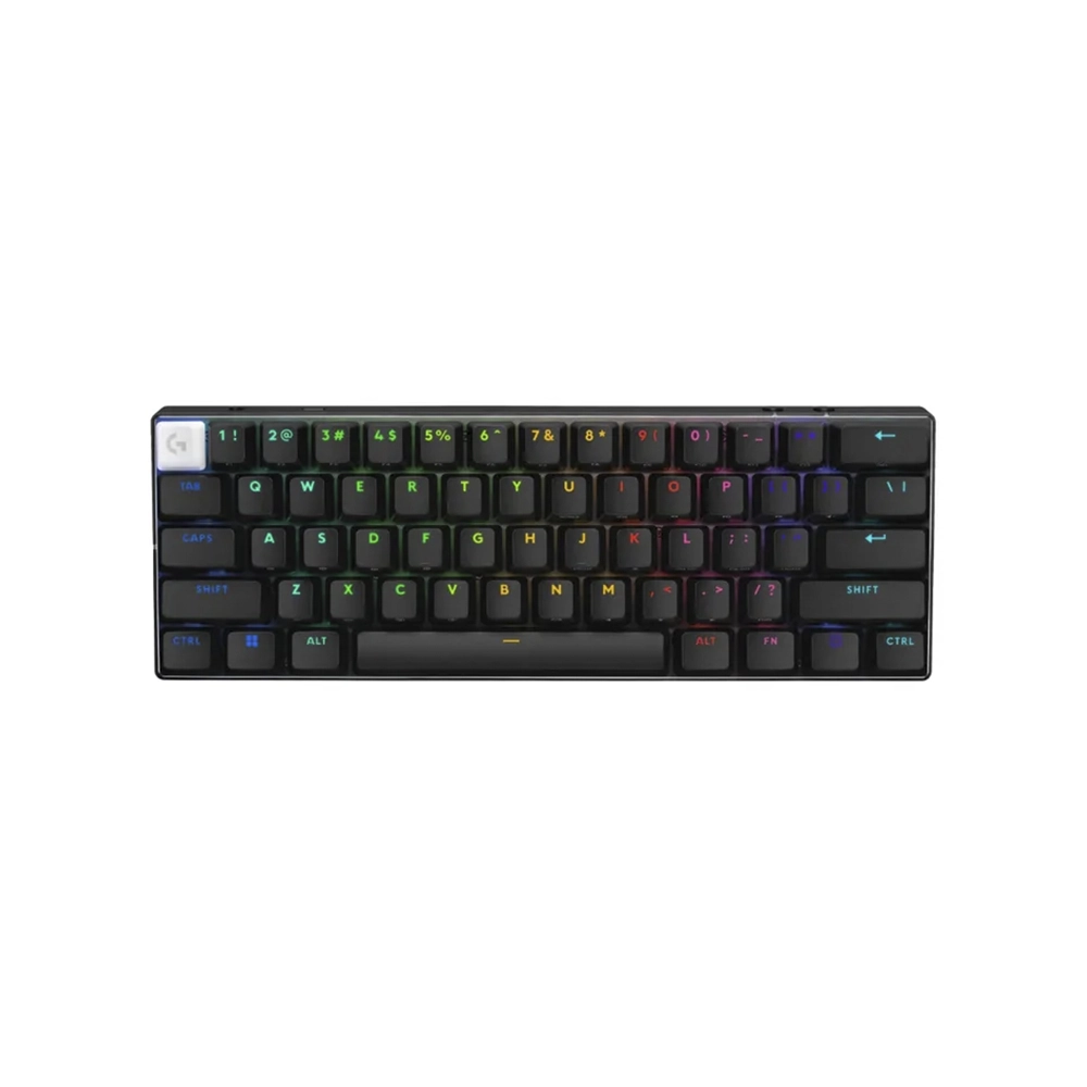 Teclado gamer Logitech G Pro X 60 óptico táctil RGB negro inalámbrico