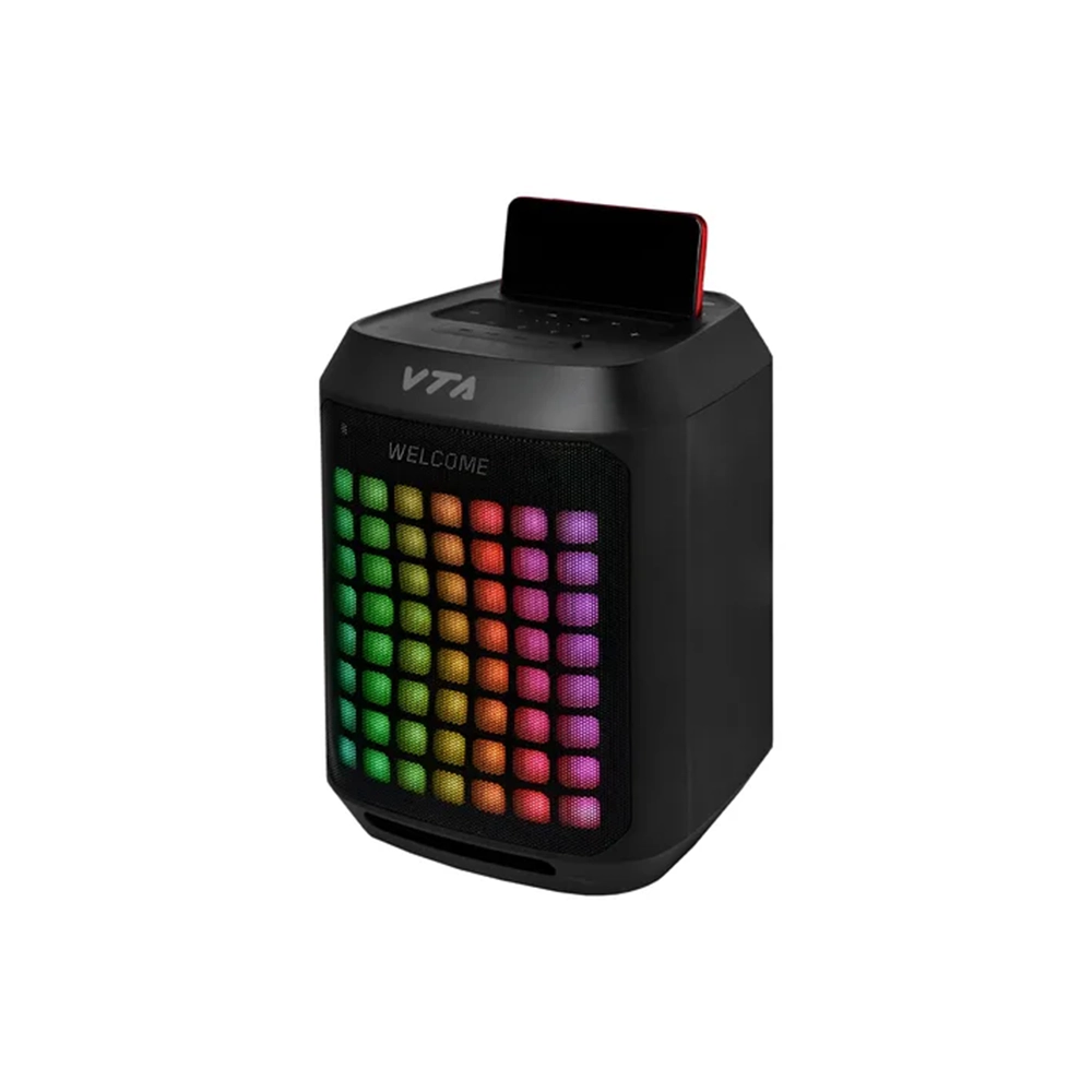 Parlante VTA Mixer 60W recargable con luces LED y Bluetooth