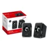 Parlantes USB Genius SP-125U 3W estéreo compactos gris para PC