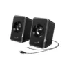 Parlantes USB Genius SP-125U 3W estéreo compactos gris para PC
