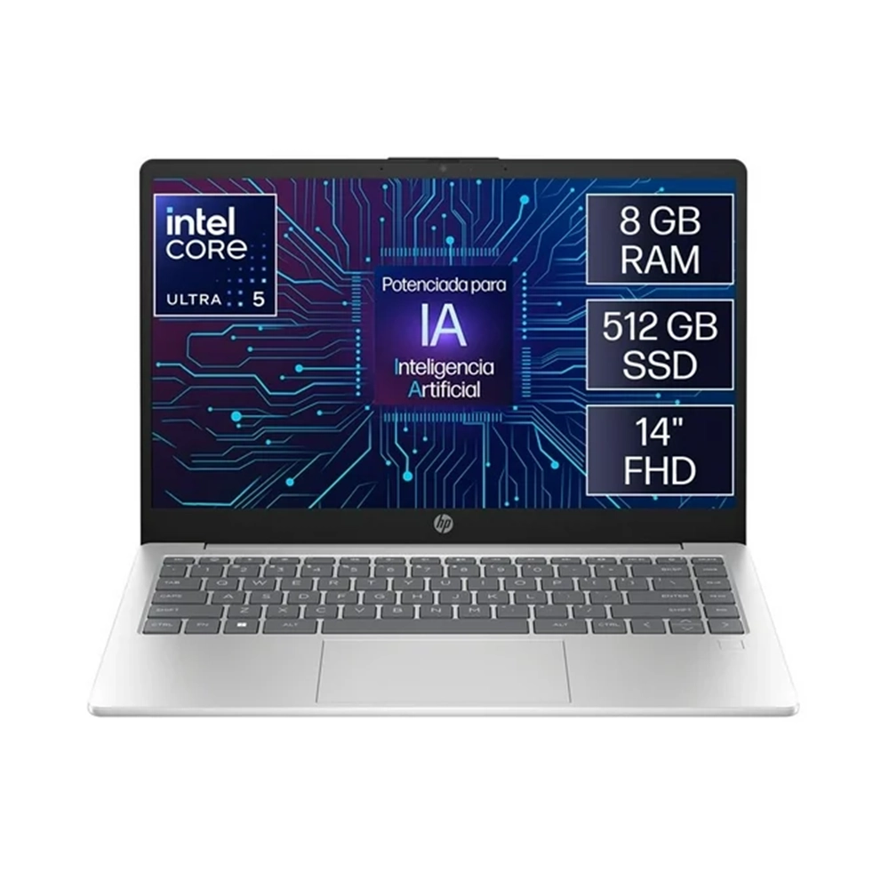 Portátil HP 14-Ep1001LA Ultra5 8GB DDR5 SSD 512GB Windows 11