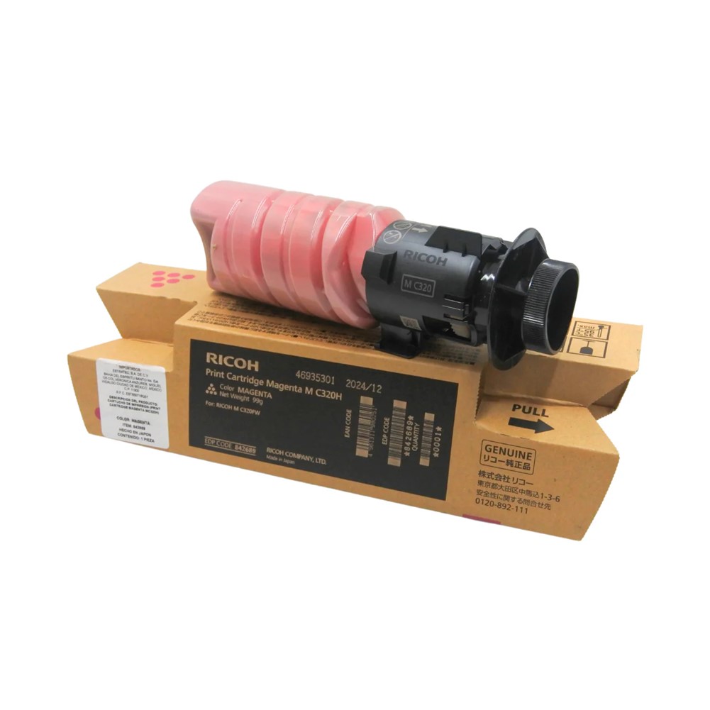 Cartucho toner magenta Ricoh 842689 para M C320FW 7500 paginas