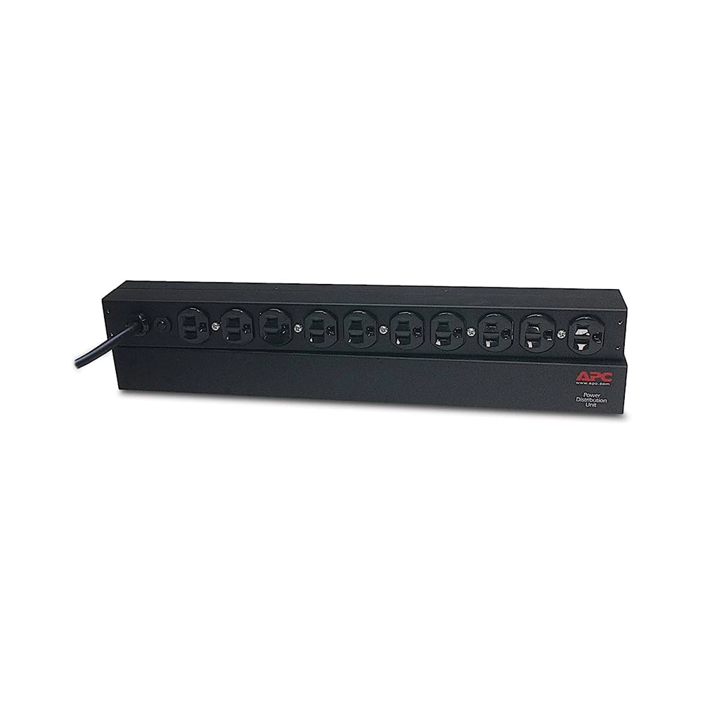 PDU rack APC Basic 1U 15A 120V 10 tomas NEMA 5‑15R Confiable