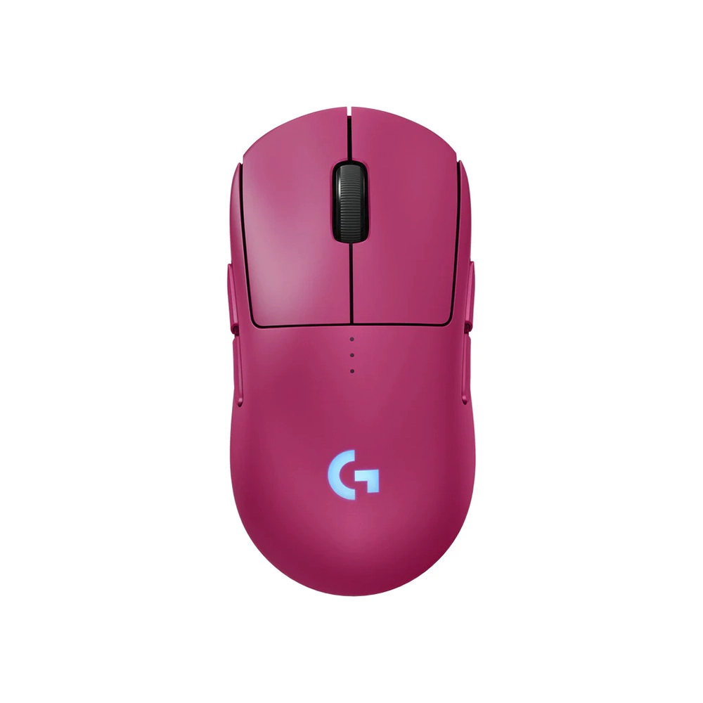Ratón de juego Logitech G PRO 2 LIGHTSPEED - Radiofrecuencia - USB 2.0 - HERO 2 - 8 Botón(es) - 4 Programmable Button(s) - Magenta - Inalámbrico - 2.40GHz - Recargable - 32000 dpi - Simétrico - 1 Battery Supported
