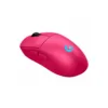 Ratón de juego Logitech G PRO 2 LIGHTSPEED - Radiofrecuencia - USB 2.0 - HERO 2 - 8 Botón(es) - 4 Programmable Button(s) - Magenta - Inalámbrico - 2.40GHz - Recargable - 32000 dpi - Simétrico - 1 Battery Supported