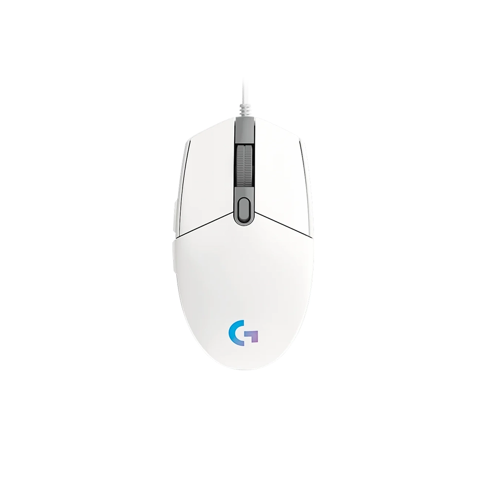 Ratón de juego Logitech G203 - USB - 6 Botón(es) - Blanco - Cable - 8000 dpi
