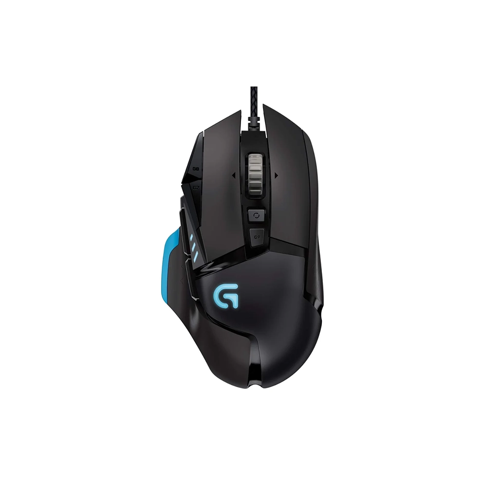 Ratón de juego Logitech G502 HERO - USB - Óptico - 11 Botón(es) - Negro - Cable - 16000 dpi