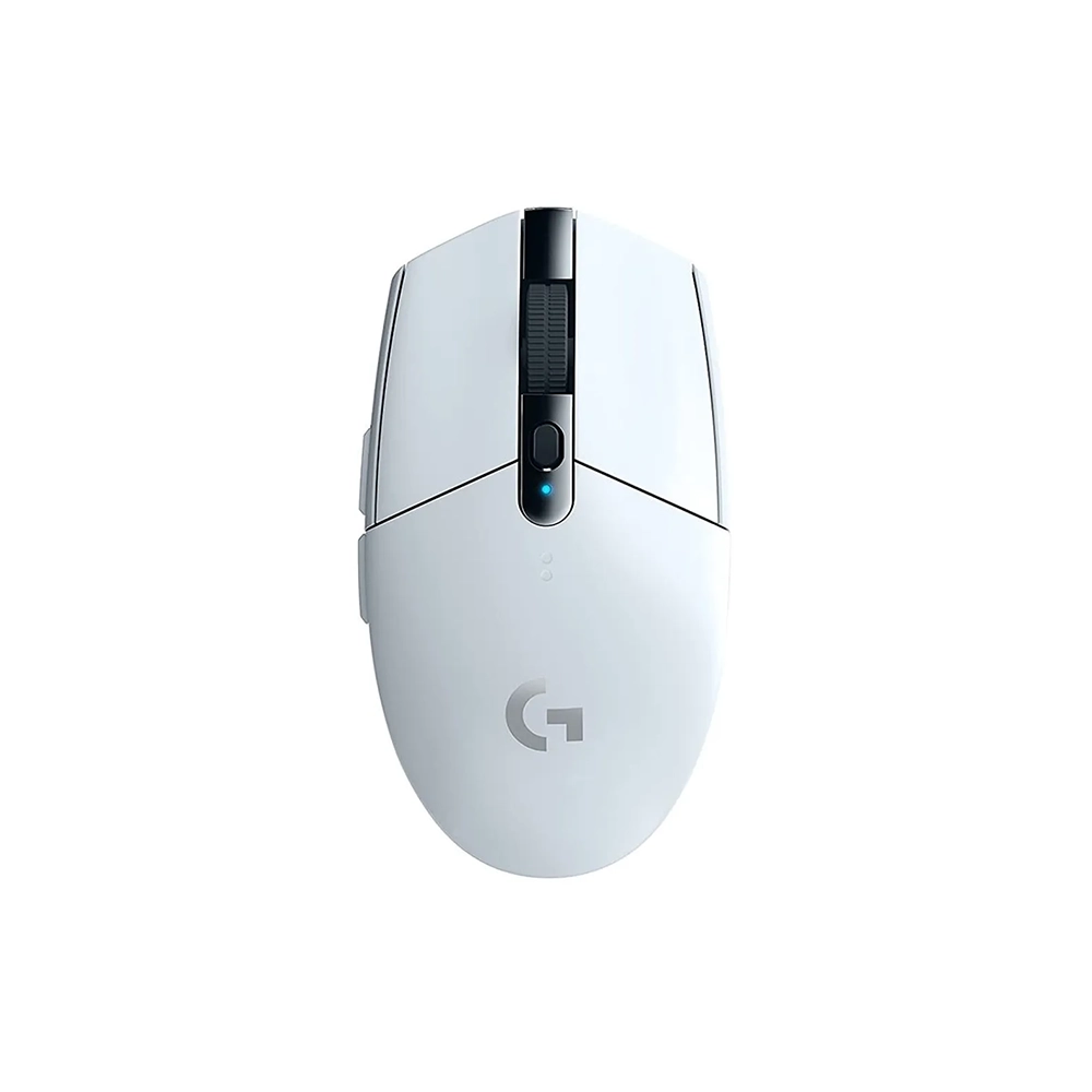 Ratón de juego Logitech LIGHTSPEED G305 - Wi-Fi - USB - Óptico - 6 Botón(es) - Blanco - Inalámbrico - 12000 dpi