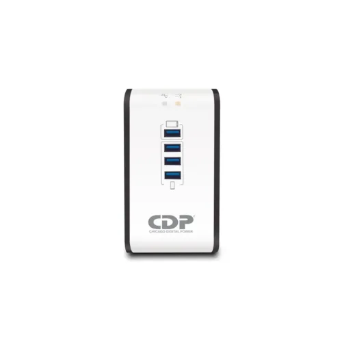 Regulador de Voltaje CDP RU-AVR604 600VA 4 USB Protección Premium