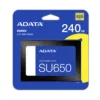 SSD ADATA SU650 240GB SATA III Velocidad 520MB/s 3D NAND