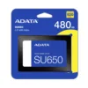 SSD ADATA Ultimate SU650 480GB SATA III 3D NAND Máxima Durabilidad