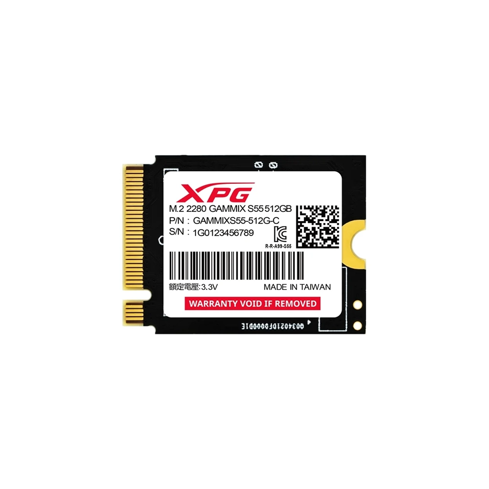 SSD M.2 2230 XPG GAMMIX S55 512GB NVMe Gen4x4 Rendimiento Extremo