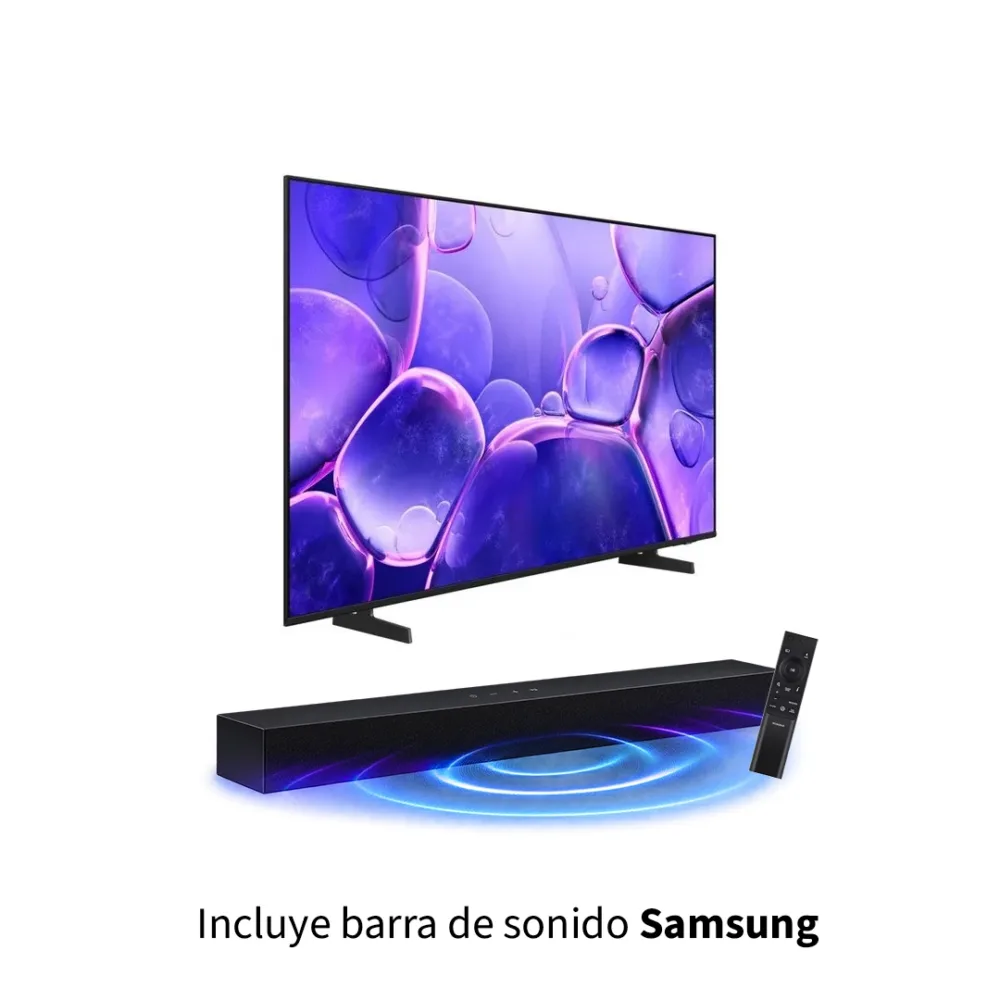 Televisor Samsung U8200 43 pulgadas Crystal 4K 60Hz con barra