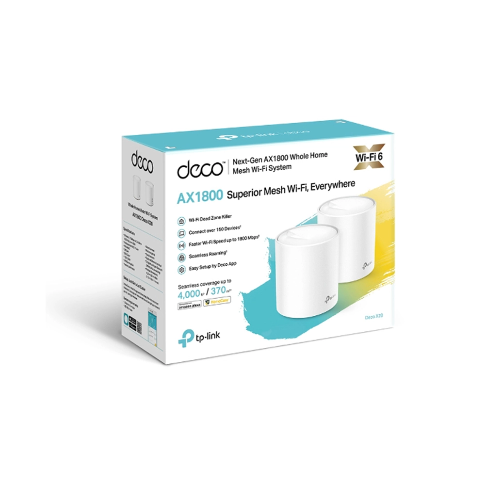 Sistema Mesh TP-Link Deco X20 AX1800 3 Pack cobertura total Wi-Fi 6