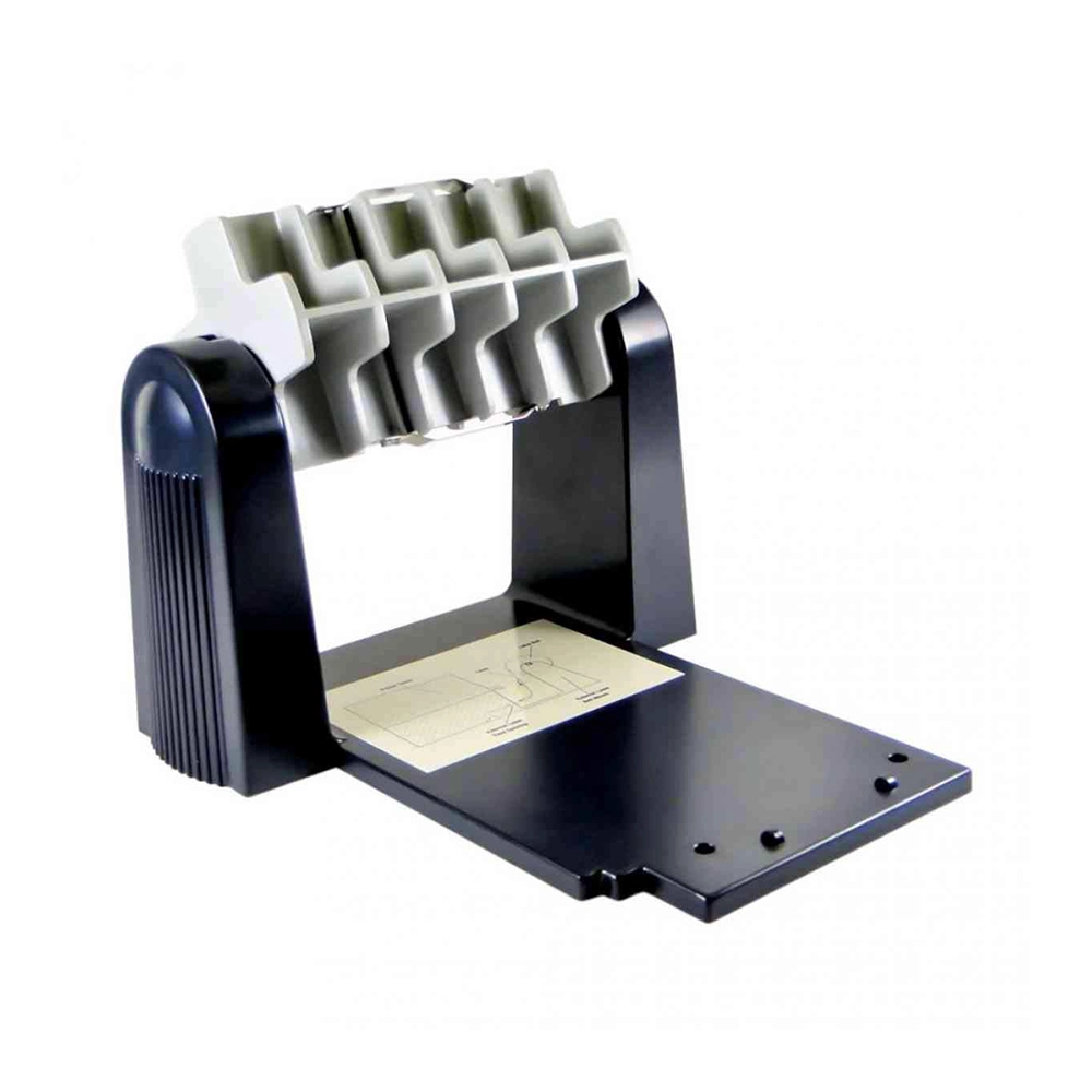 Soporte Rollos Etiquetas 3" Núcleo Unwinder 8" Industrial Eficiente