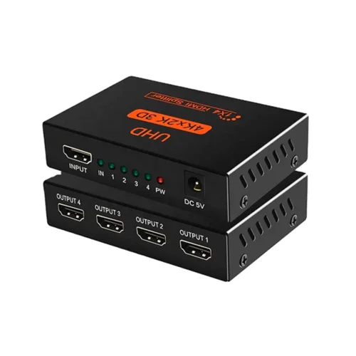 Splitter HDMI 2 Salidas 4K Ultra HD Soporte HDCP Fácil Instalación