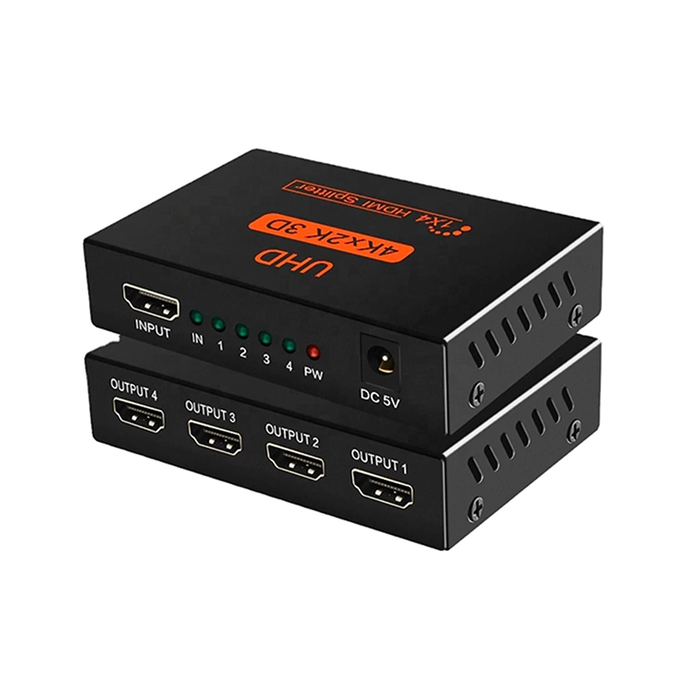 Splitter HDMI 4 Salidas 4K Ultra HD Multipantalla Fácil Uso