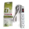 Multinet 4 Tomas Supresor Picos 15A Salida 120V Nema 5-15R