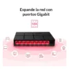 Switch 8 Puertos Gigabit Mercusys MS108G Eficiencia Energética