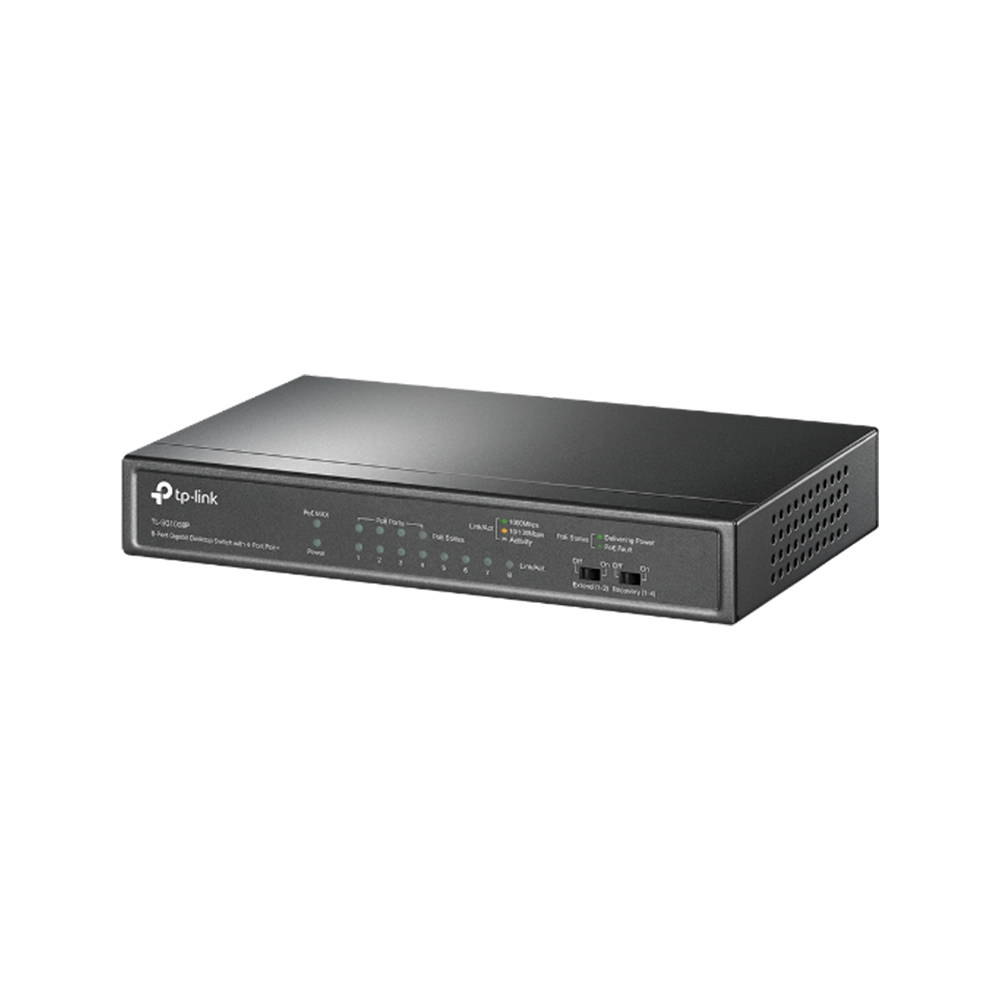 Switch PoE Gigabit TP-Link TL-SG1008P 8 Puertos 64W QoS Pro