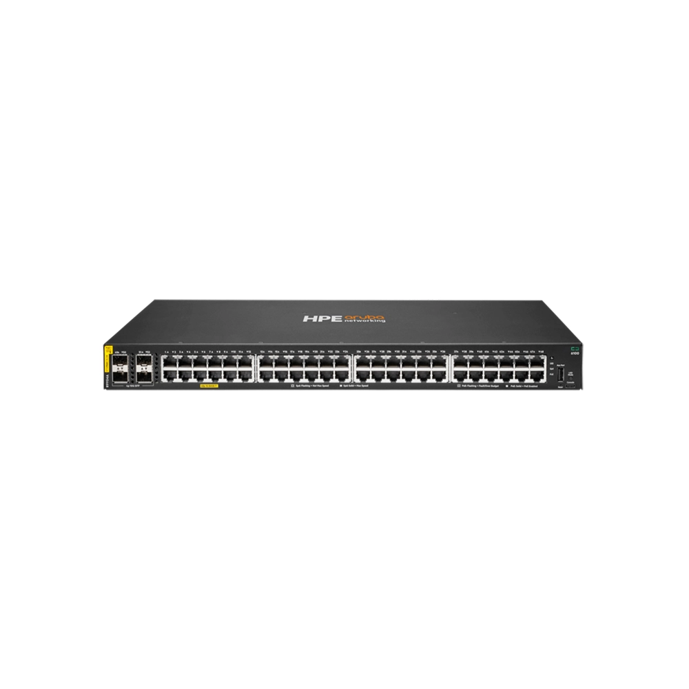 Switch Aruba 6100 48G PoE Clase 4 4SFP+ Gestión Empresarial