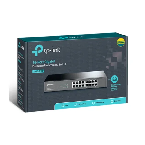 Switch TP-Link 24 Puertos Rack Gigabit TL-SG1024D Eficiencia Energética